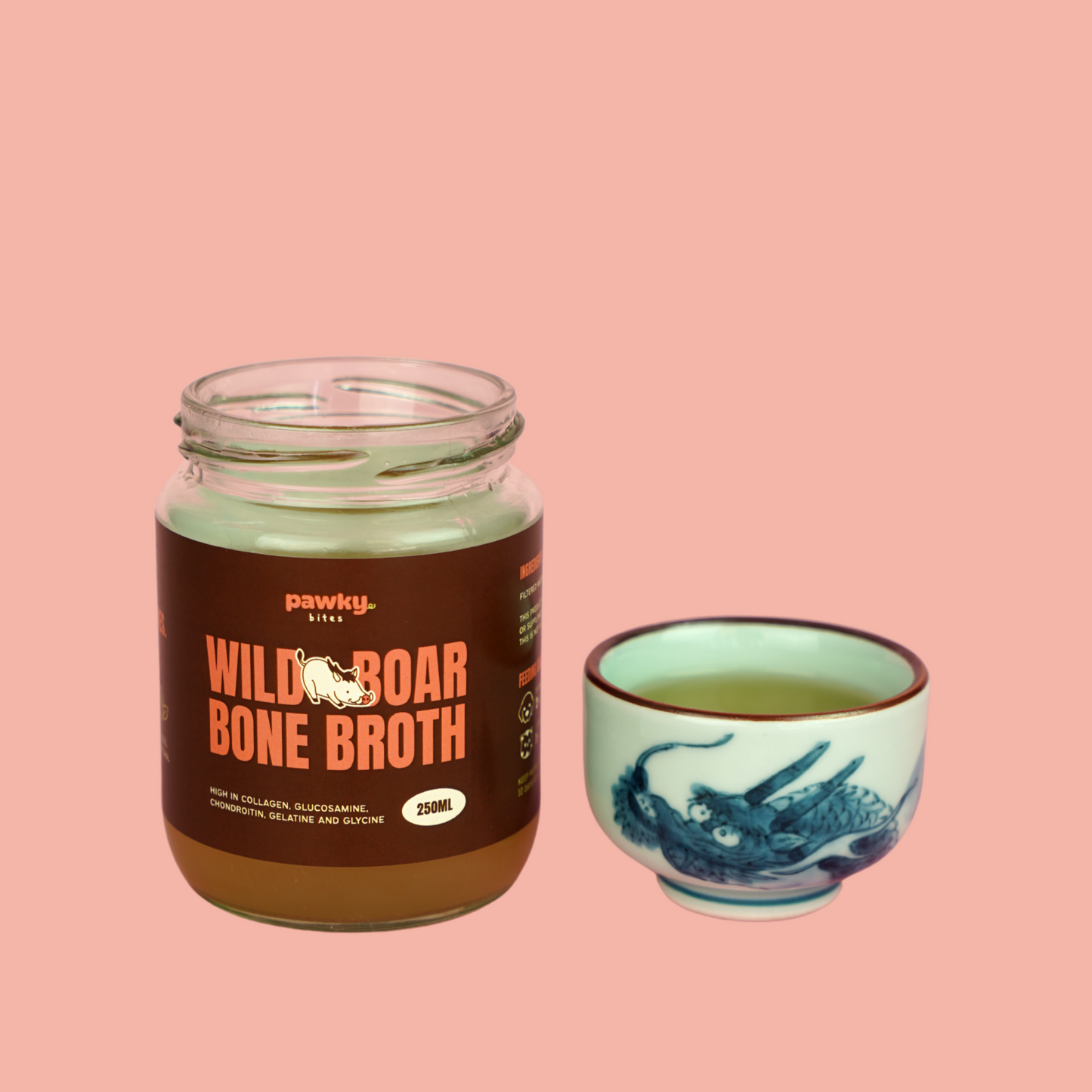 Wild Boar Bone Broth - Natural Collagen & Glucosamine for Dogs & Cats