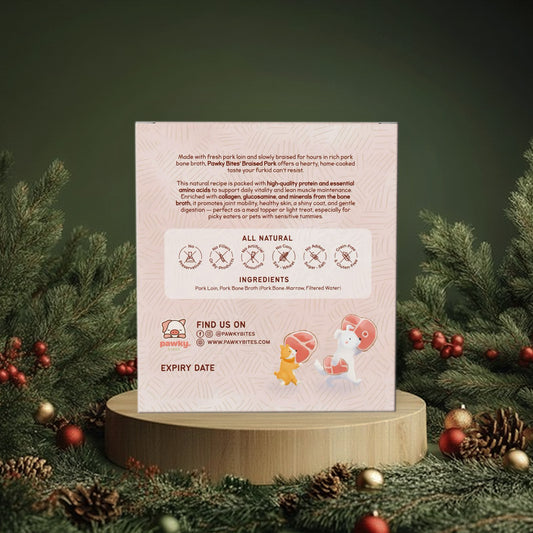 Braised Pork - Holiday Braise with Bone Broth for Dogs & Cats