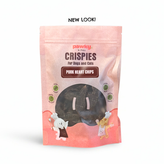 Pork Heart Chips - Taurine-Rich Air-Dried Treats for Dogs & Cats