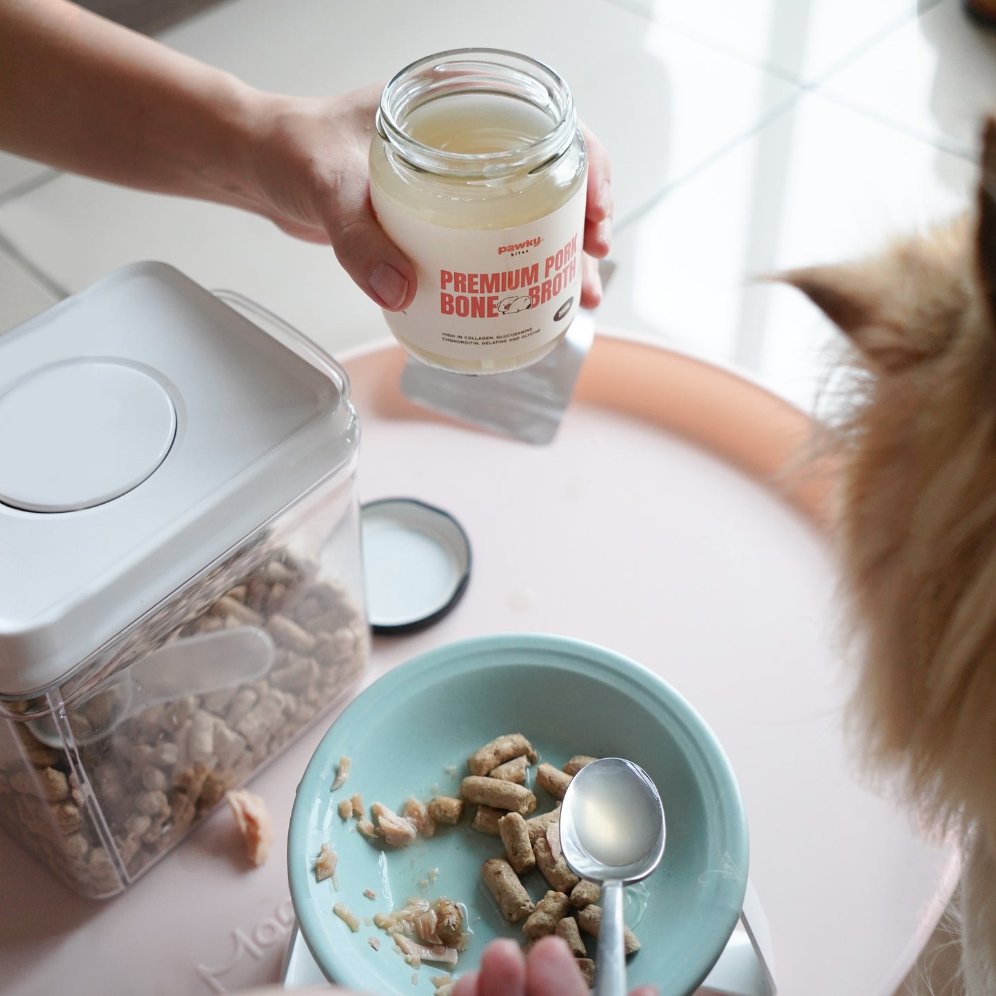 Premium Pork Bone Broth – Natural Collagen & Glucosamine for Pets