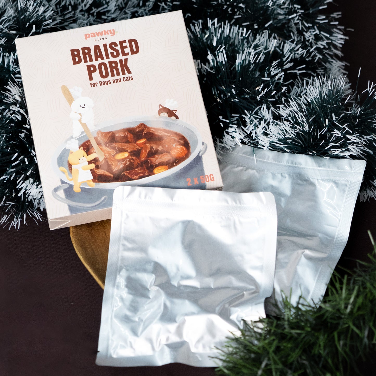 Braised Pork - Holiday Braise with Bone Broth for Dogs & Cats