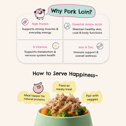 Braised Pork - Pork Slow-Simmered with Bone Broth for Dogs & Cats