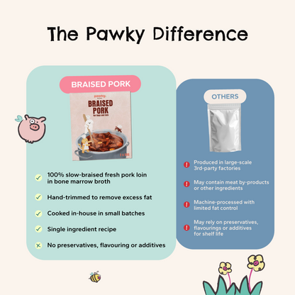 Braised Pork - Pork Slow-Simmered with Bone Broth for Dogs & Cats