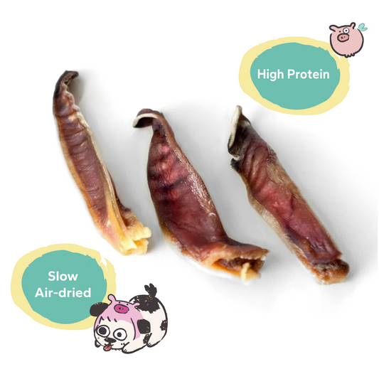 Air-Dried Pig Ears Chew (Cut)