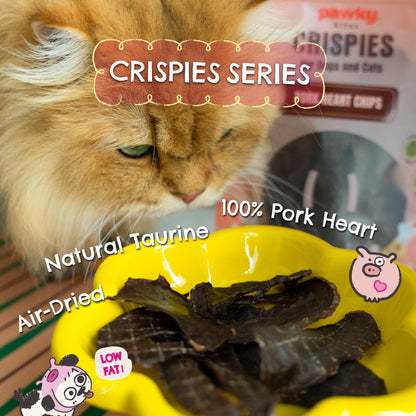 Pork Heart Chips - Taurine-Rich Air-Dried Treats for Dogs & Cats