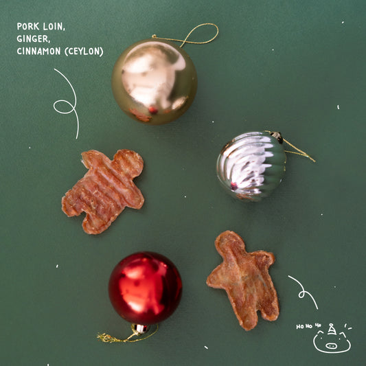 Gingerbread Pawkies - Festive Air-Dried Pet Treats by Pawky Bites