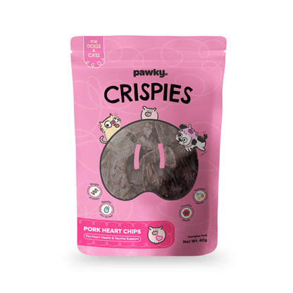 Pork Heart Chips | Taurine-Rich Air-Dried Treats for Dogs & Cats