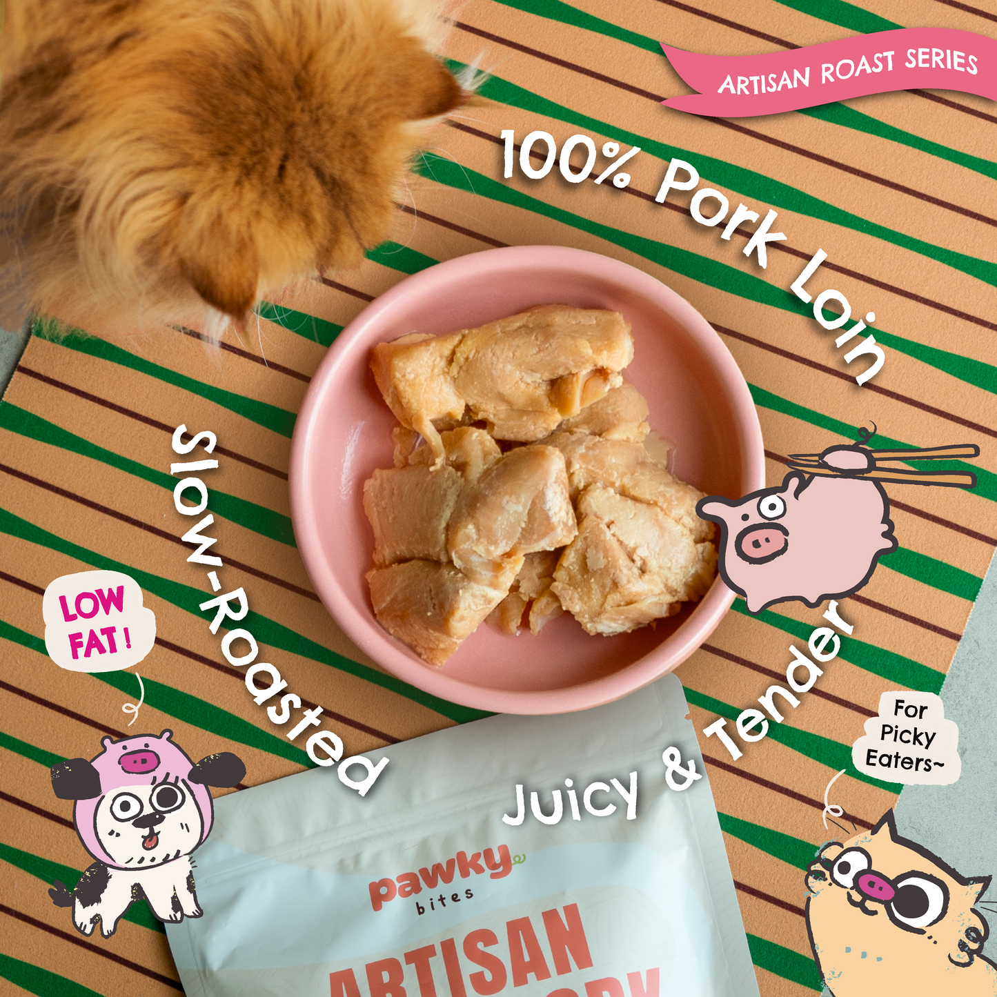 Artisan Roast Pork – Slow-Roasted Protein for Dogs & Cats