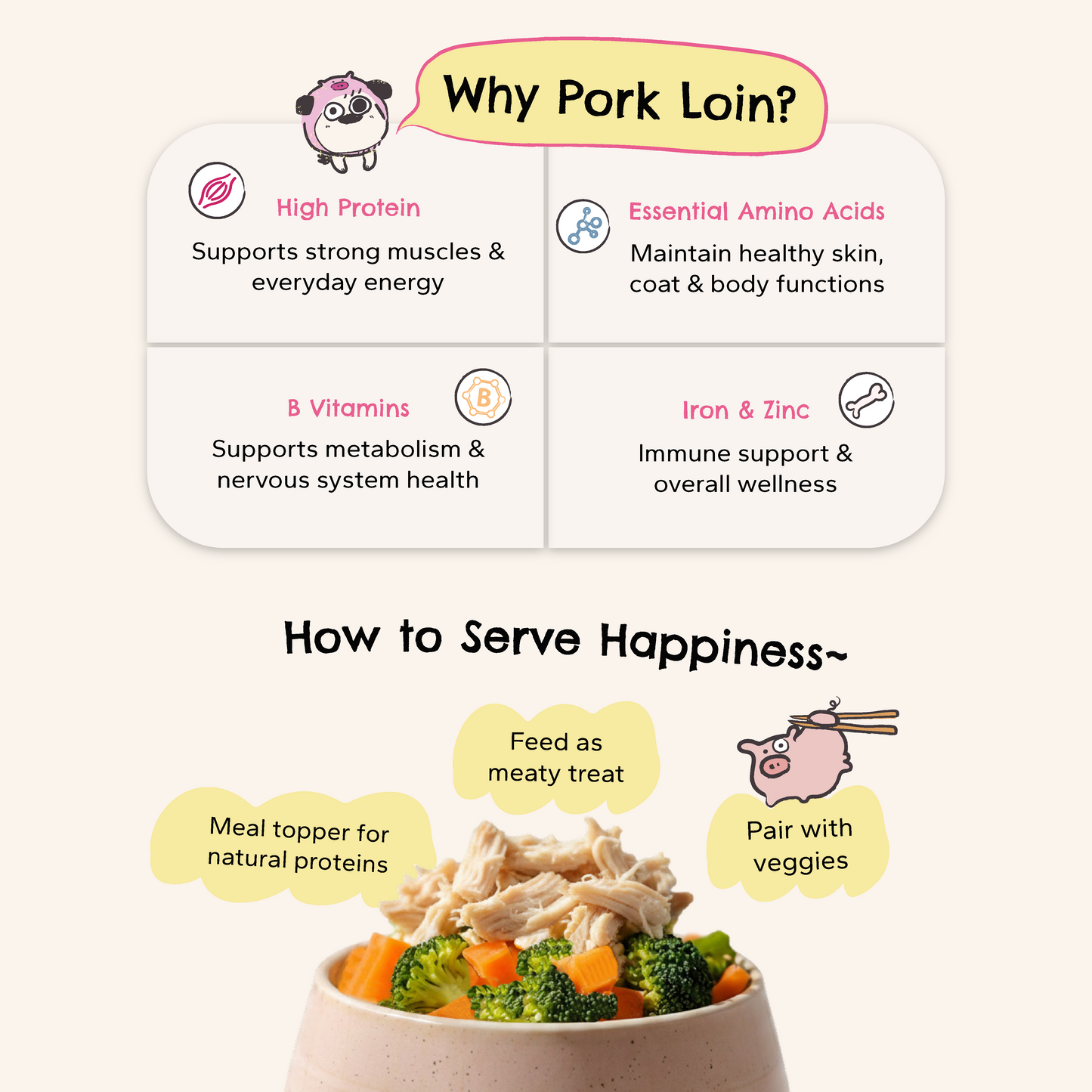Artisan Roast Pork – Slow-Roasted Protein for Dogs & Cats