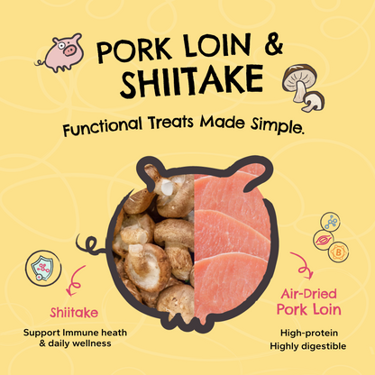 Pork Loin + Shiitake | Everyday Wellness Air-Dried Treats