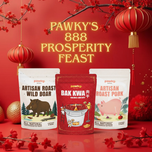 Pawky 888 Prosperity Feast – Premium CNY Pet Treat Bundle for Dogs & Cats (Limited Edition)