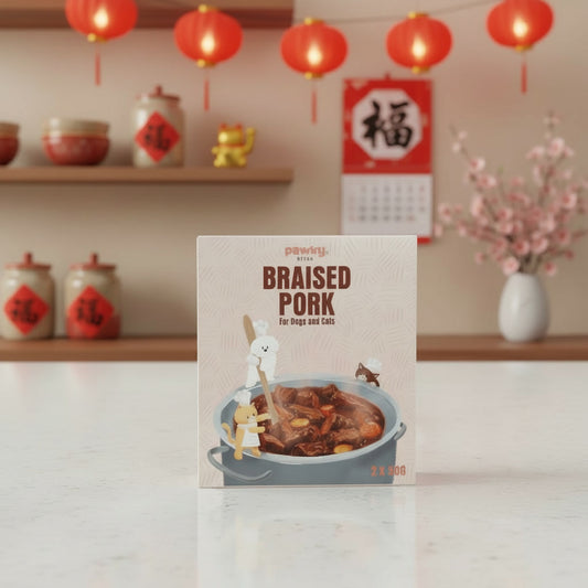 Braised Pork - Festive Braise with Bone Broth for Dogs & Cats